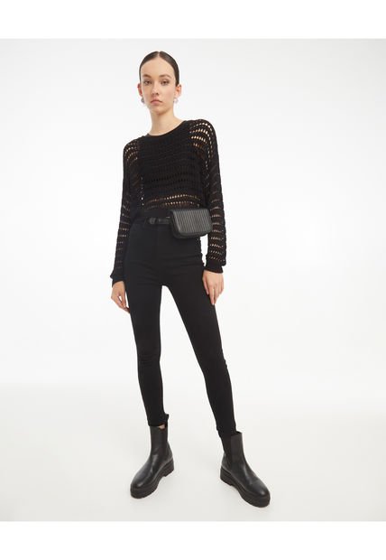 Jean Para Mujer Skinny Color Negro Marca Seven Seven #28160301