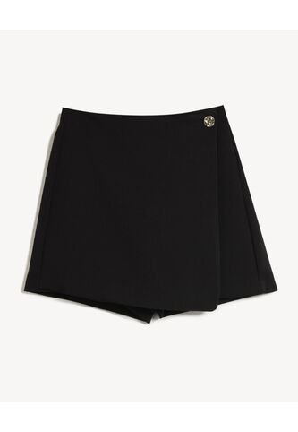 Short Para Mujer Multiusos Plano Color Negro Marca Seven Seven #28191148 Seven Seven
