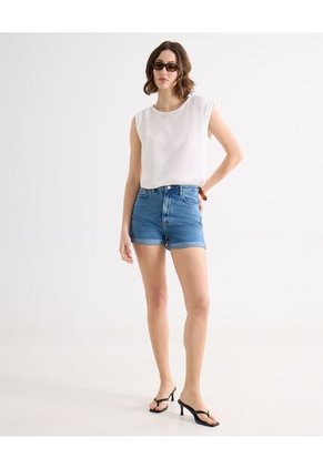 Short Para Mujer  Color Azul Medio Marca Seven Seven #28190965