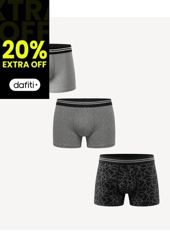 Bóxer Corto Estampados Surtidos Pack X3 X3 Para Hombre Gris Seven Seven Seven Seven