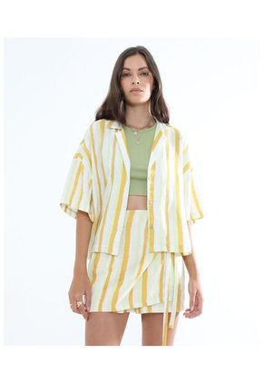 Blusa Para Mujer Manga Corta Color Verde Claro Marca Seven Seven #28124002