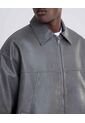 Chaqueta Pu Gris  Para Hombre Gris Seven Seven de Seven Seven