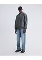 Chaqueta Pu Gris  Para Hombre Gris Seven Seven de Seven Seven