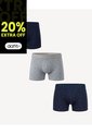 Bóxer Medio Diseños Surtidos Pack X3 X3 Para Hombre Azul Seven Seven de Seven Seven