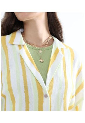 Blusa Para Mujer Manga Corta Color Verde Claro Marca Seven Seven #28124002