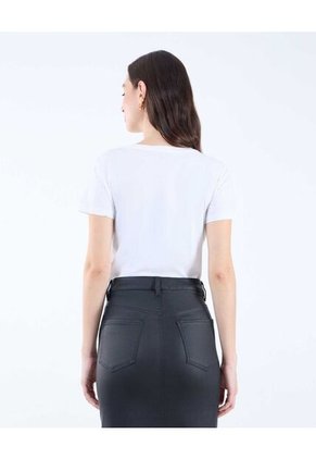 Camiseta Para Mujer Manga Corta Color Crudo Marca Seven Seven #28096084