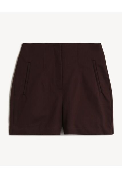 Short Para Mujer Multiusos Plano Color Café Marca Seven Seven #28191108