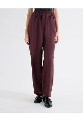 Pantalón Barrel Caída Estructurada  Para Mujer Negro Seven Seven