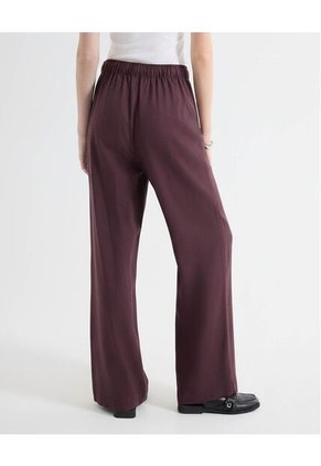 Pantalón Barrel Caída Estructurada  Para Mujer Negro Seven Seven