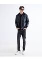 Camiseta Texturizada En Tricot  Para Hombre Negro Seven Seven de Seven Seven