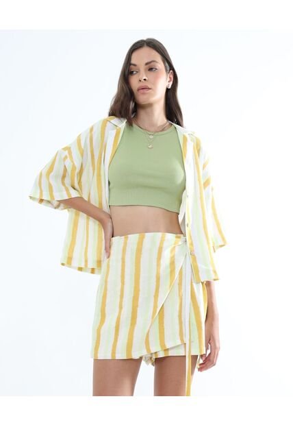 Short Para Mujer  Color Amarillo  Marca Seven Seven #28191049