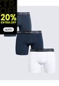 Pack X3 Boxer Medio X3 Para Hombre Azul Seven Seven de Seven Seven