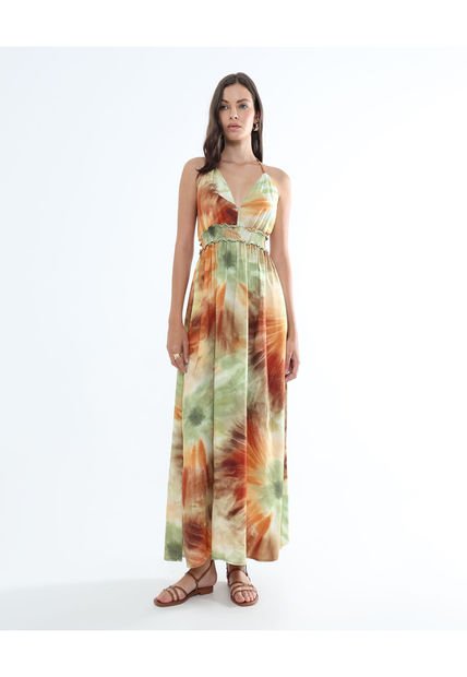 Vestido Para Mujer Manga Sisa Color Verde Claro Marca Seven Seven #28171345