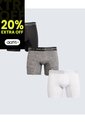 Pack X 3 Bóxer Medio En Microfibra X3 Para Hombre Blanco Seven Seven de Seven Seven