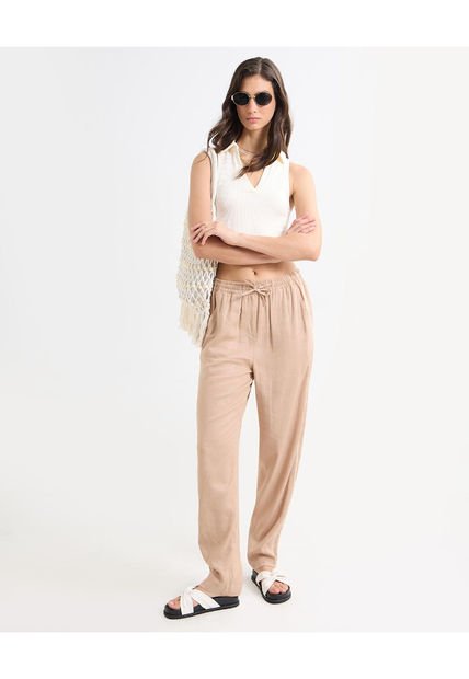 Pantalon Para Mujer  Color Cafe Claro Marca Seven Seven #28071852