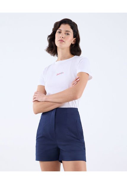 Short Para Mujer  Color Azul Oscuro Marca Seven Seven #28191038