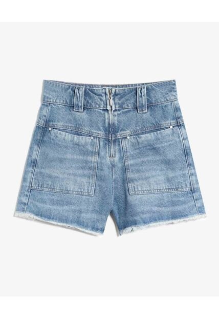 Short Para Mujer Multiusos Plano Color Azul Marca Seven Seven #28191113