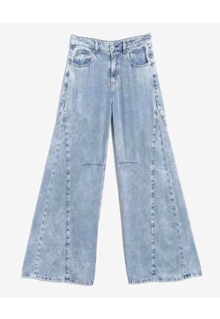 Jean Para Mujer Wide-Leg Color Azul Marca Seven Seven #28160981