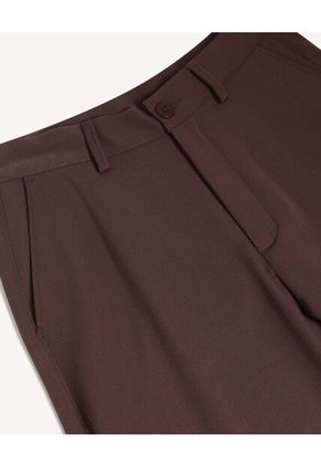 Pantalón Straight Sastrero  Para Hombre Café Seven Seven