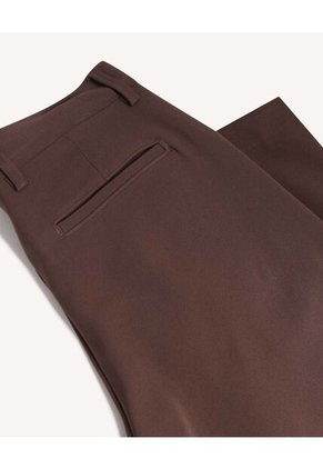 Pantalón Straight Sastrero  Para Hombre Café Seven Seven