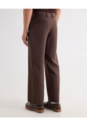 Pantalón Straight Sastrero  Para Hombre Café Seven Seven