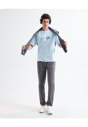 Camiseta Para Hombre Manga Corta Color Azul Claro Marca Seven Seven #45092648