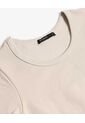 Camiseta Para Mujer Manga Corta Cuello Redondo Color Beige Marca Seven Seven #28096407 de Seven Seven
