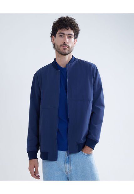 Chaqueta Para Hombre Bomber Color Azul  Marca Seven Seven #45080424