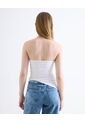 Top Strapless Asimétrico  Para Mujer Blanco Seven Seven de Seven Seven