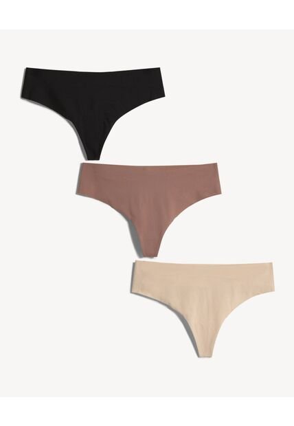 Panty Para Mujer Tanga Color Beige Marca Seven Seven #28800117