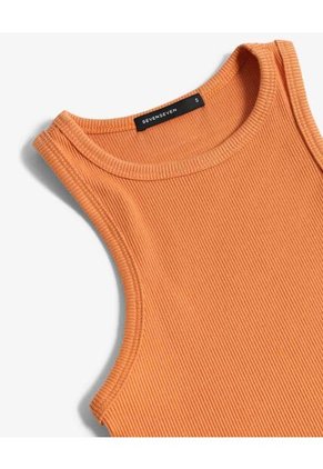 Camiseta Para Mujer Manga Sisa Cuello Redondo Color Naranja Marca Seven Seven #28096574
