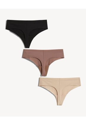 Panty Para Mujer Tanga Color Beige Marca Seven Seven #28800117