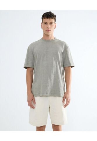 Camiseta Para Hombre Manga Corta Color Verde Claro Marca Seven Seven #45092606 Seven Seven