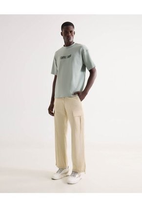 Camiseta Para Hombre Manga Corta Cuello Redondo Color Verde Marca Seven Seven #45092805