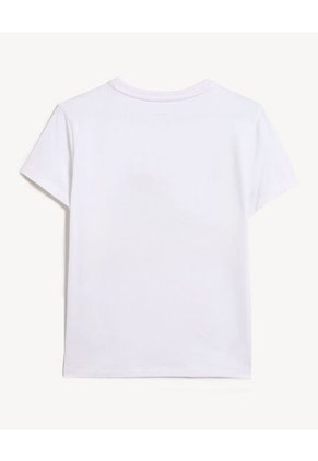 Camiseta Para Mujer Manga Corta Cuello Redondo Color Blanco Marca Seven Seven #28096538
