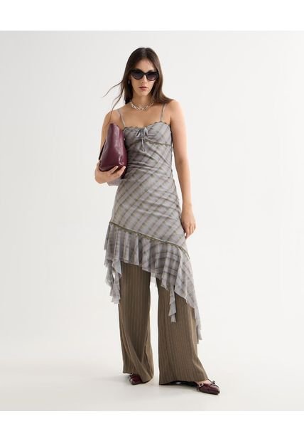 Vestido Para Mujer Manga Sisa Color Gris Marca Seven Seven #28171313
