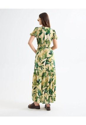 Vestido Para Mujer Manga Corta Color Verde Oscuro Marca Seven Seven #28171354