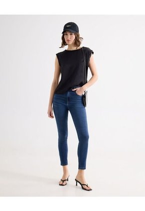 Jean Para Mujer Skinny Color Azul Marca Seven Seven #28160835