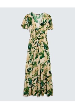 Vestido Para Mujer Manga Corta Color Verde Oscuro Marca Seven Seven #28171354