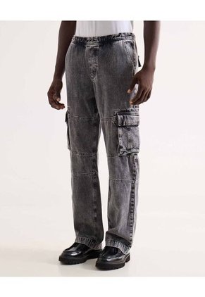 Jean Para Hombre Loose Color Gris Marca Seven Seven #45160619