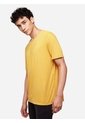 Camiseta Manga Corta  Para Hombre Mostaza Seven Seven de Seven Seven