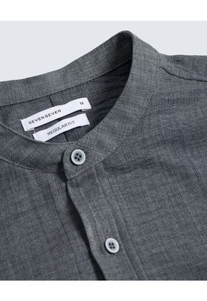 Camisa Para Hombre Manga Corta Color Gris Oscuro Marca Seven Seven #45012095