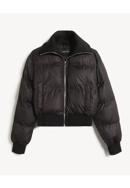 Chaqueta Para Mujer Acolchada Color Negro Marca Seven Seven #28080976