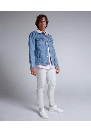 Camisa Para Hombre Manga Corta Color Lilapastel Marca Seven Seven #45011821