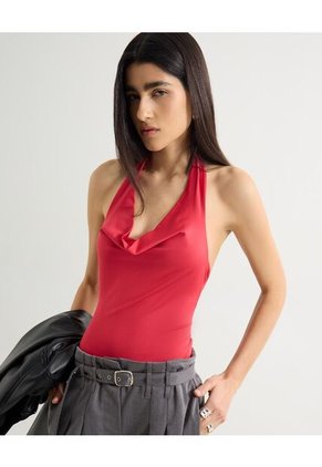 Camiseta Para Mujer Manga Sisa Moda Color Rojo Marca Seven Seven #28096298