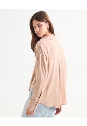 Blusa Para Mujer Manga Larga Color Taupe Marca Seven Seven #28124003