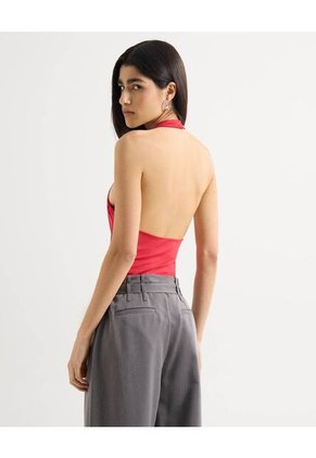 Camiseta Para Mujer Manga Sisa Moda Color Rojo Marca Seven Seven #28096298