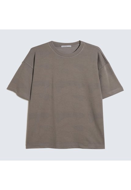 Camiseta Para Hombre Manga Corta Color Gris  Marca Seven Seven #45092512