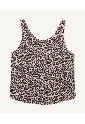 Camiseta Para Mujer Manga Sisa Color Beige Marca Seven Seven #28095672