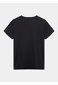 Camiseta Holgada Con Screen Especial  Para Mujer Negro Seven Seven de Seven Seven